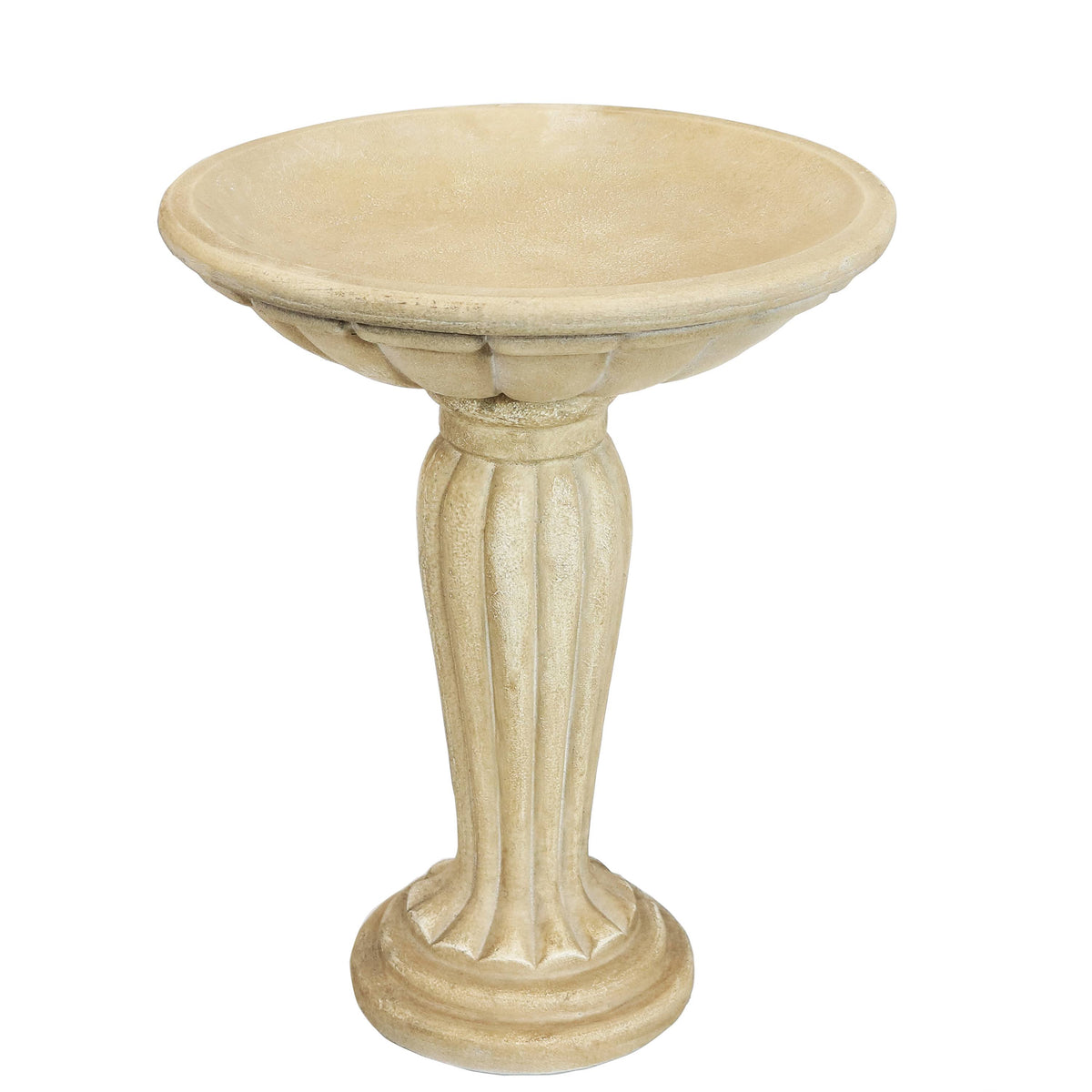 Grecian Reinforced Concrete Bird Bath - 16-inch B9903