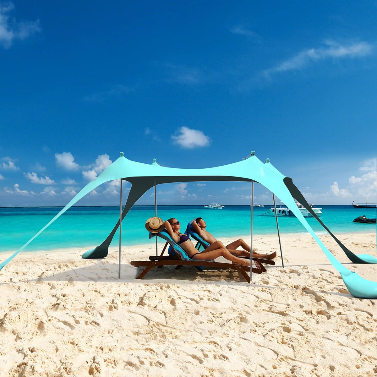 Pop Up Family Beach Tent with Carrying Bag I855
