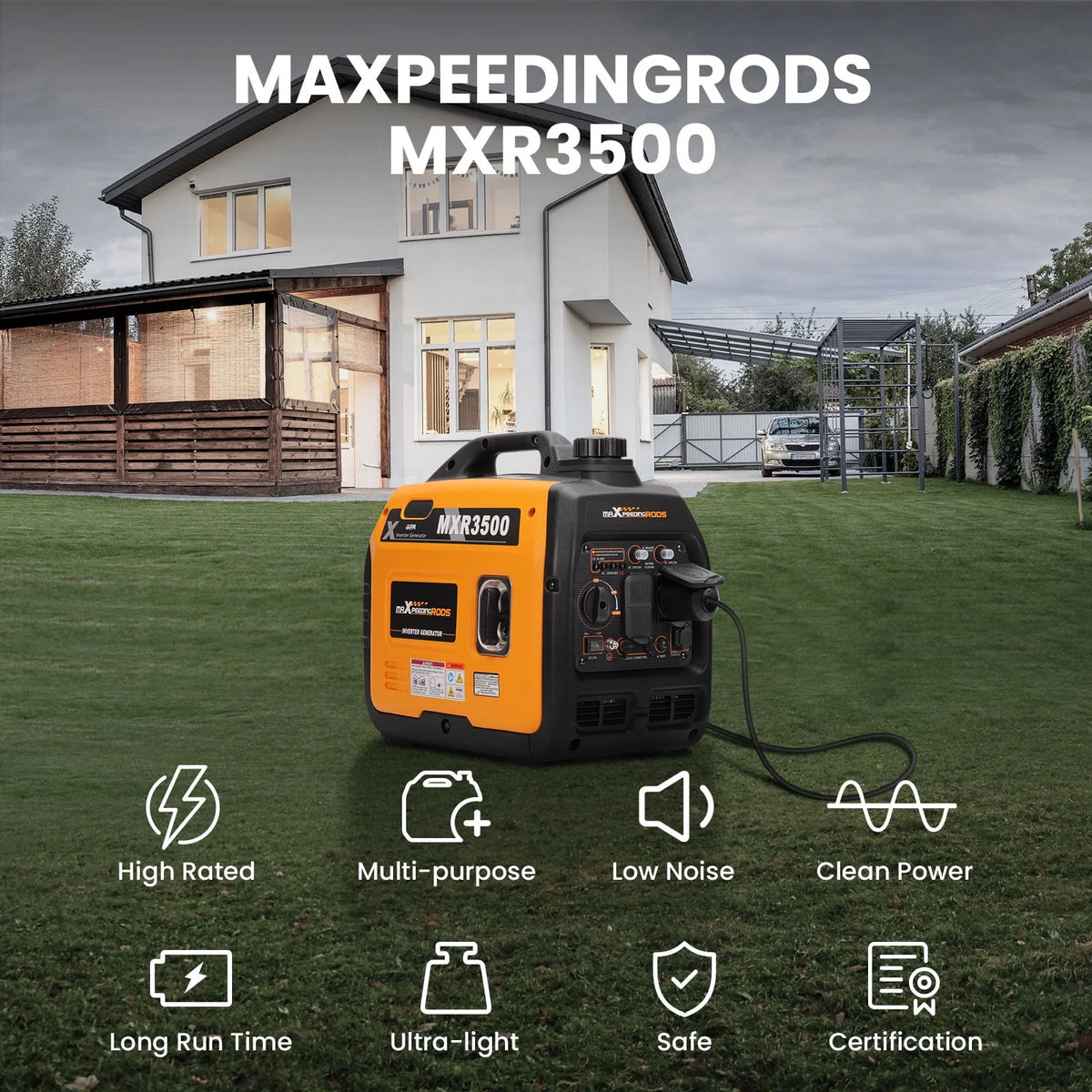 3500W Portable Inverter Generator M941