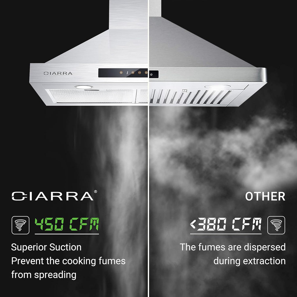 30 inch 450 CFM Stainless Steel Vent Hood Z849