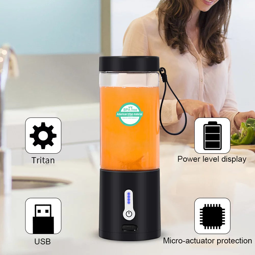 Portable USB Electric Juicer 530ml M456