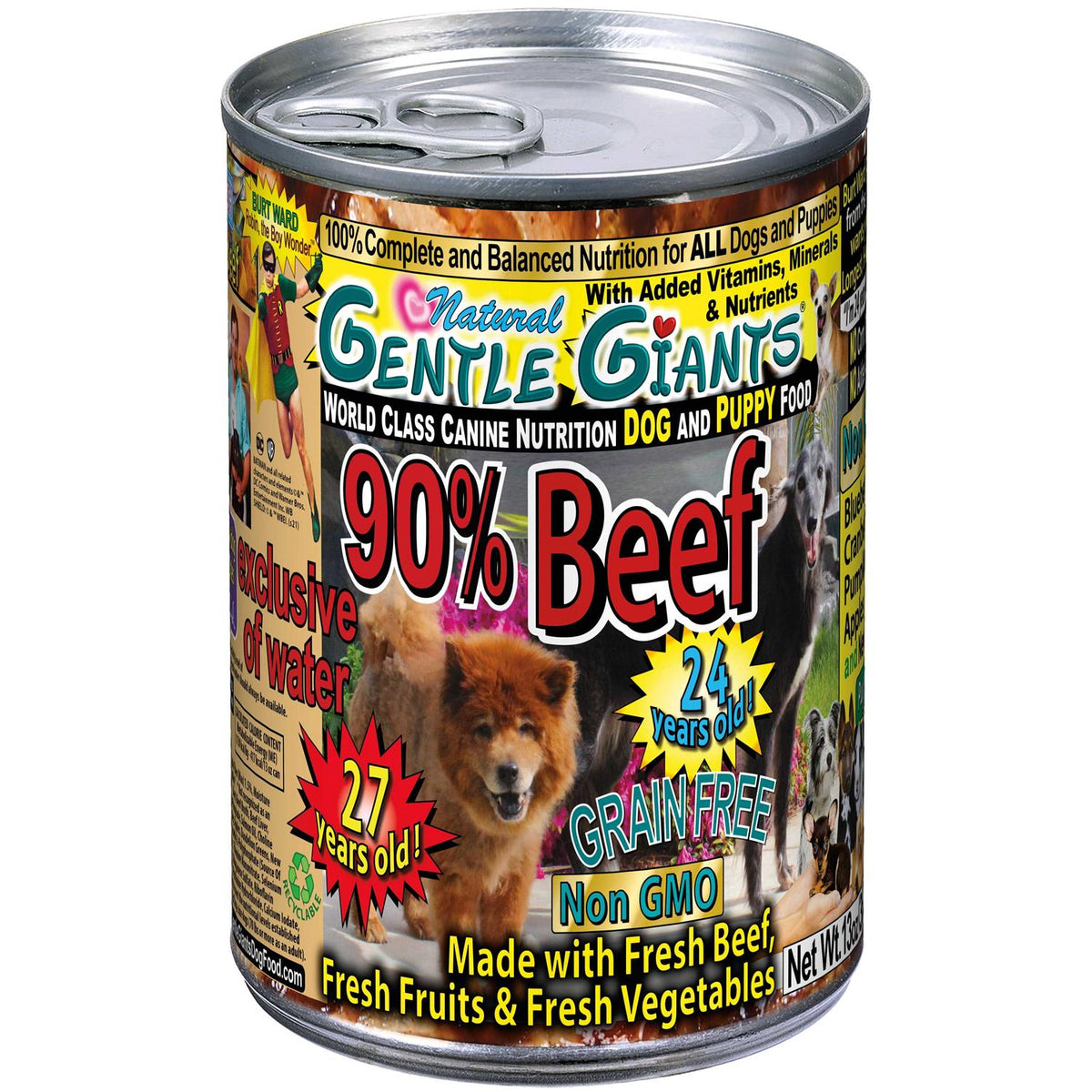 Grain Free Beef Dog & Puppy Can Food E87469