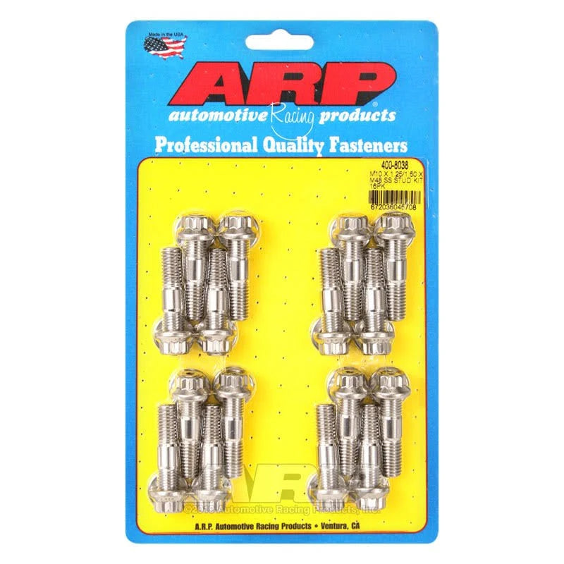 M10 x 1.25/1.50 x 48mm Broached Stud Kit 16pcs Y771173