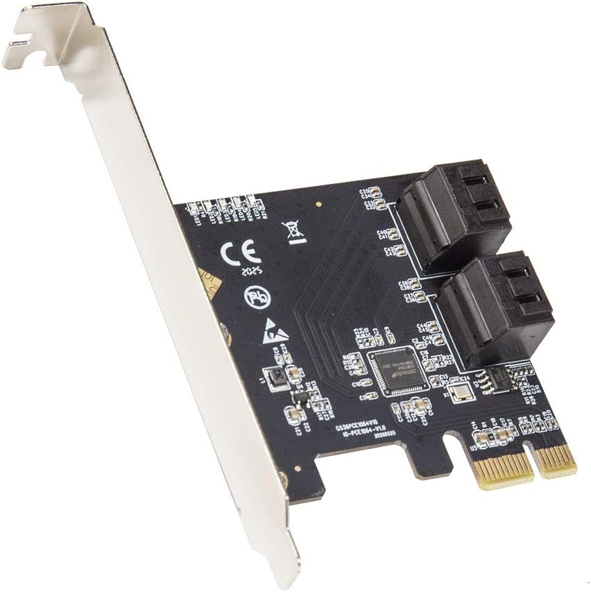 6 Port SATA III to PCIe 3.0 x1 Non-RAID Expansion Card U2705