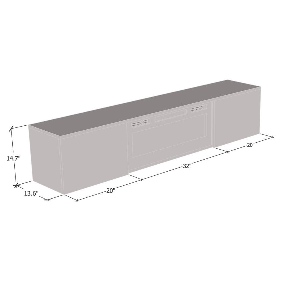 White Wall Mounted Electric Fireplace TV Stand P63857