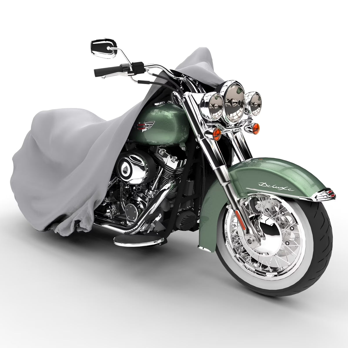 Gray Waterproof Motorcycle Cover M837