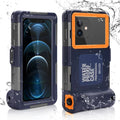 Waterproof UnderWater Case for Phones Up to 6.9 Inch with Lanyard F519