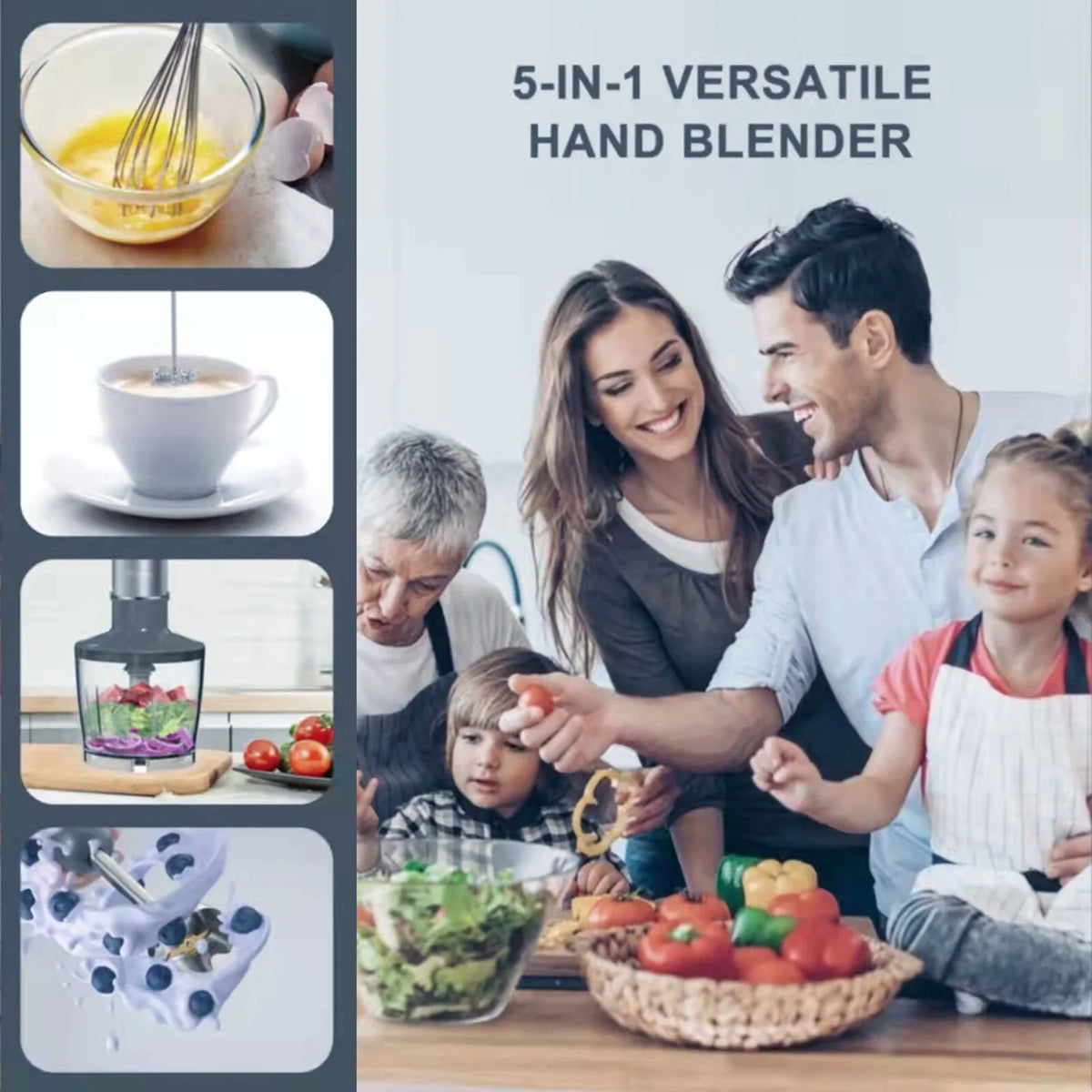 Handheld Electric Food Blender with Container M777699