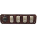 Woodgrain Pontoon Boat Switch Panel Z457092