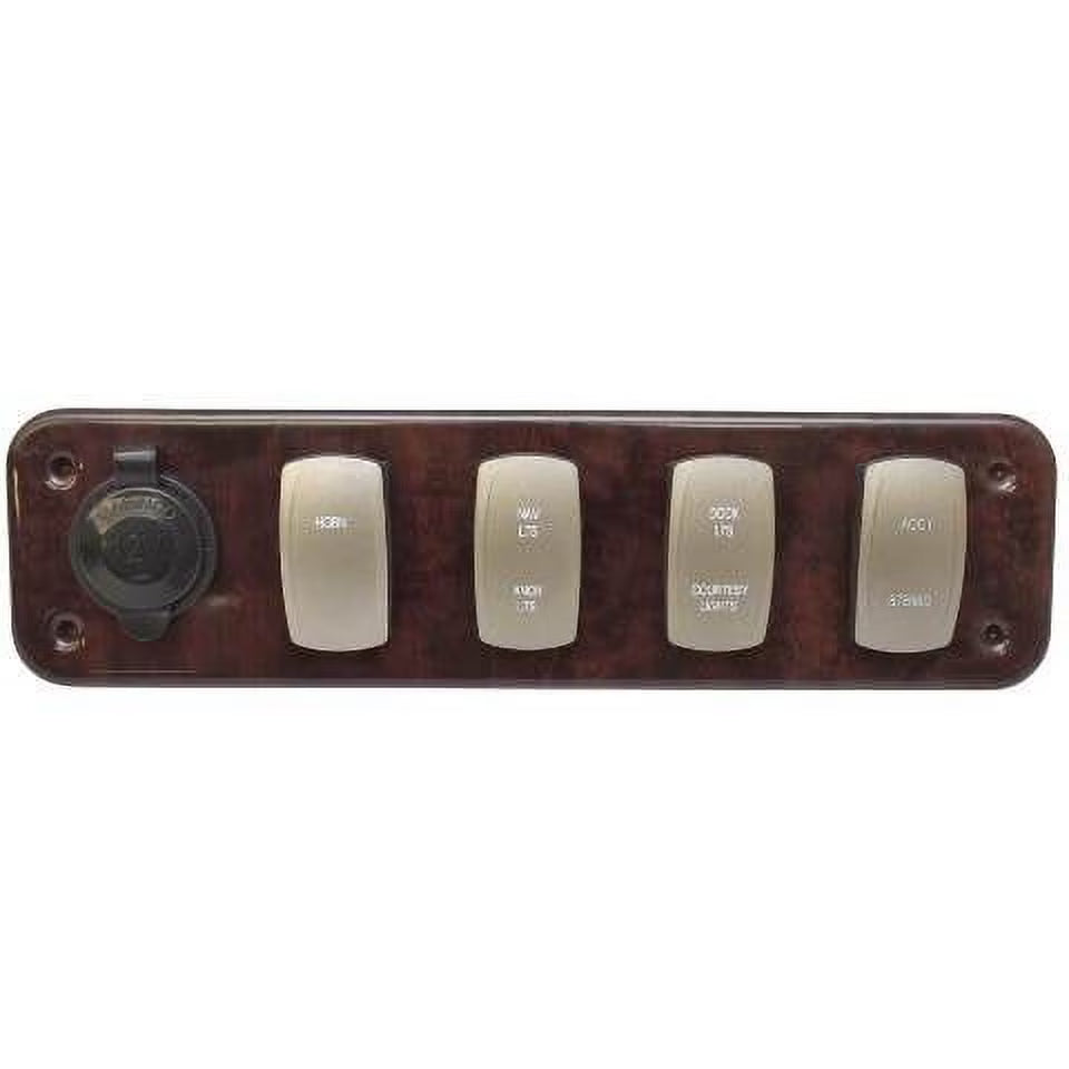 Woodgrain Pontoon Boat Switch Panel Z457092