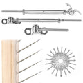 20 Set Cable Railing Kit 1/8 Swage Toggle Turnbuckle Hardware T316 Stainless Steel Angle 180° Adjustable H942