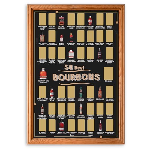 Bourbon Bucket List Scratch Off Poster 12x18 In O2009
