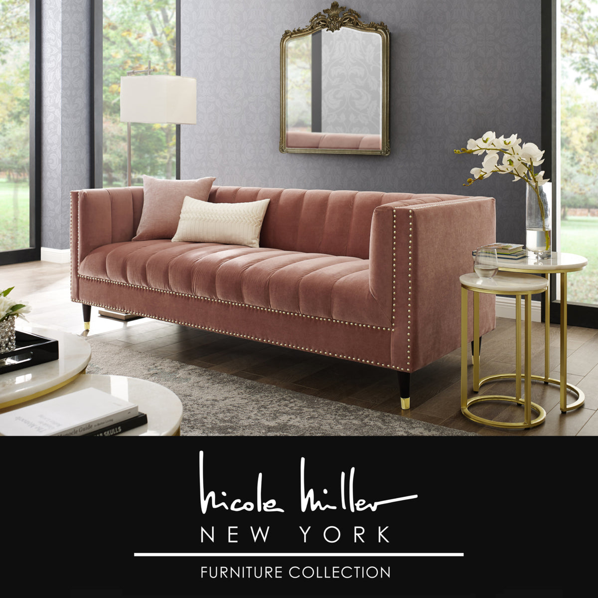 Velvet Club Chair or Sofa with Metal Legs N3960