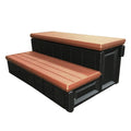Redwood Outdoor Spa Steps Y139