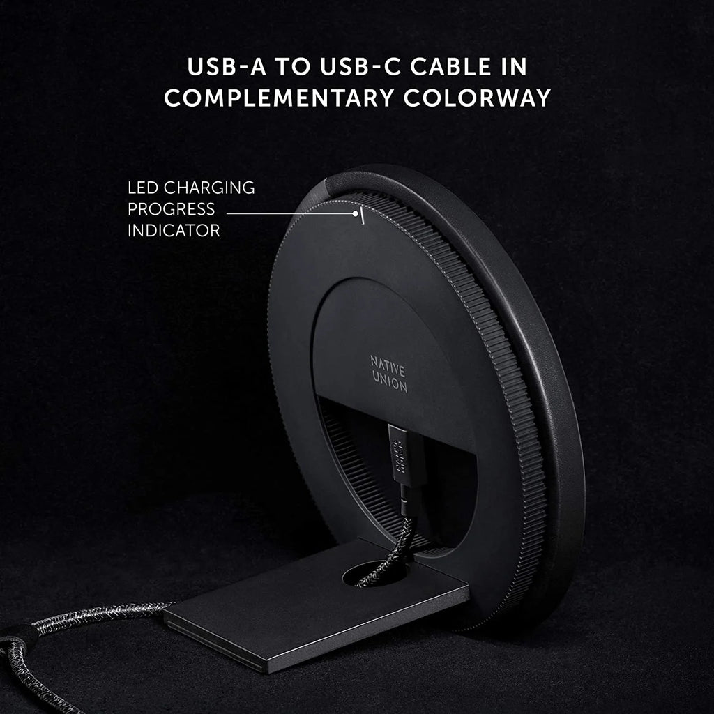 Wireless Charger Stand with Genuine Italian Leather C40111