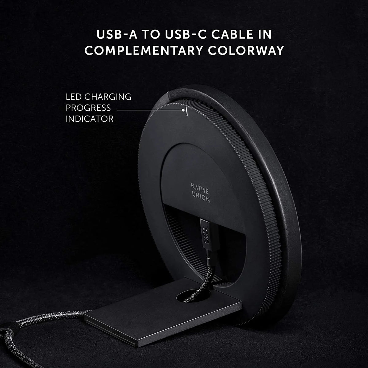 Wireless Charger Stand with Genuine Italian Leather C40111