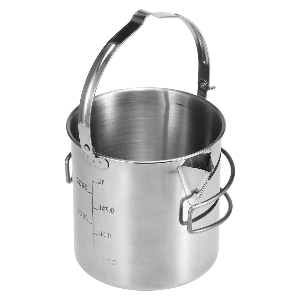 Stainless Steel Cooking Kettle 1L with Foldable Handle P214802