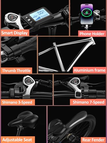 29” Electric Bike with 48V 17.5AH Battery S7698