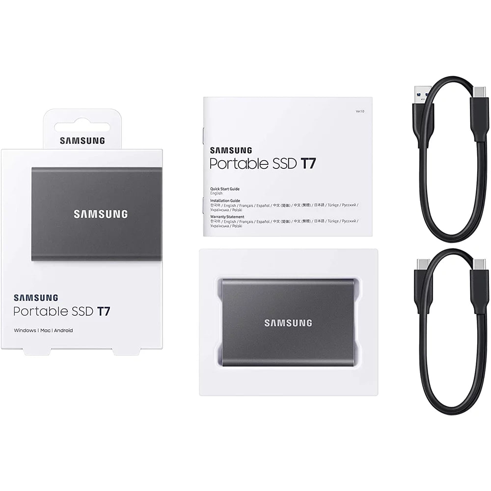 Portable SSD 1TB Gray 2-Pack with Hard EVA Case N622429