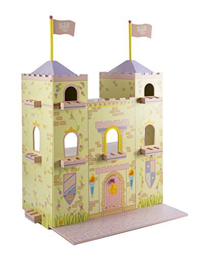 Wooden Fairytale Castle on Lazy Susan F82400