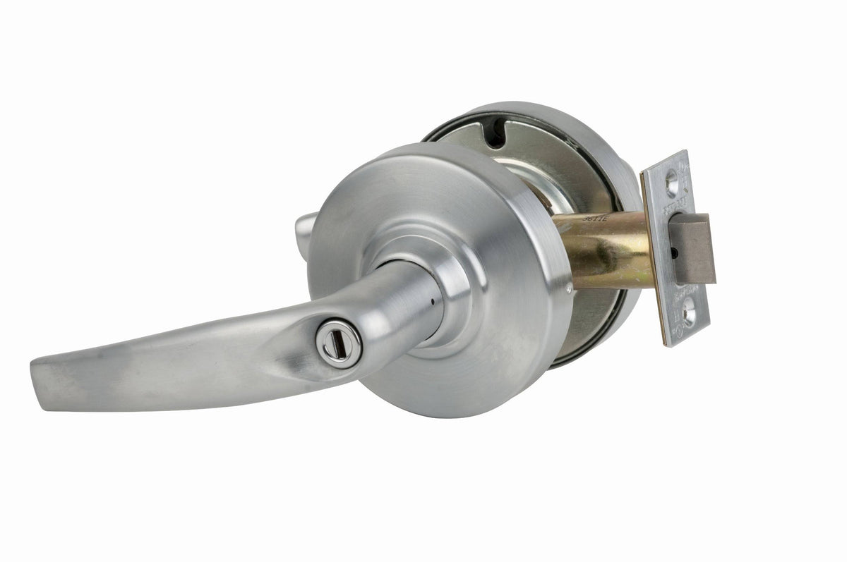 Satin Chrome Privacy Lever Set D883458