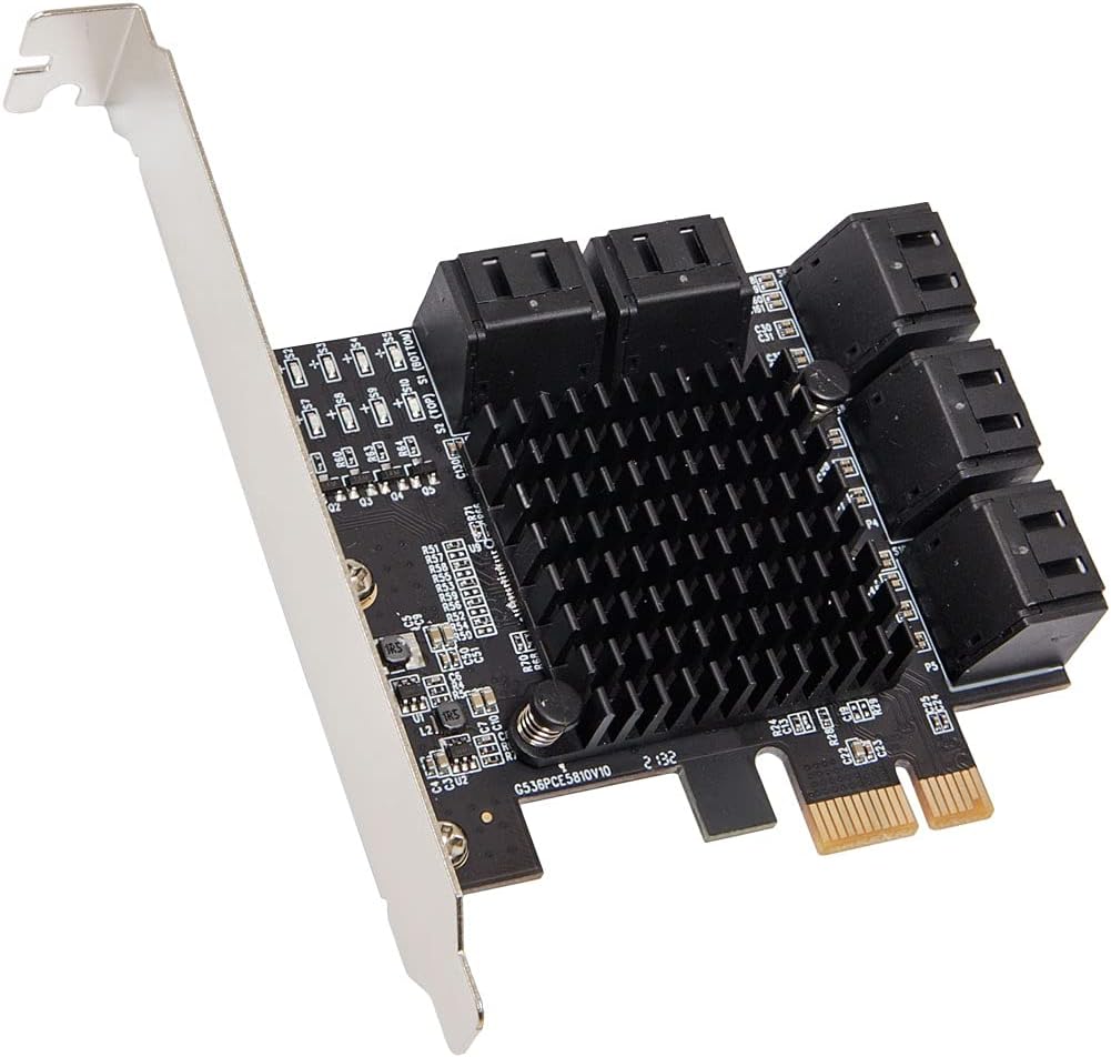 6 Port SATA III to PCIe 3.0 x1 Non-RAID Expansion Card U2705