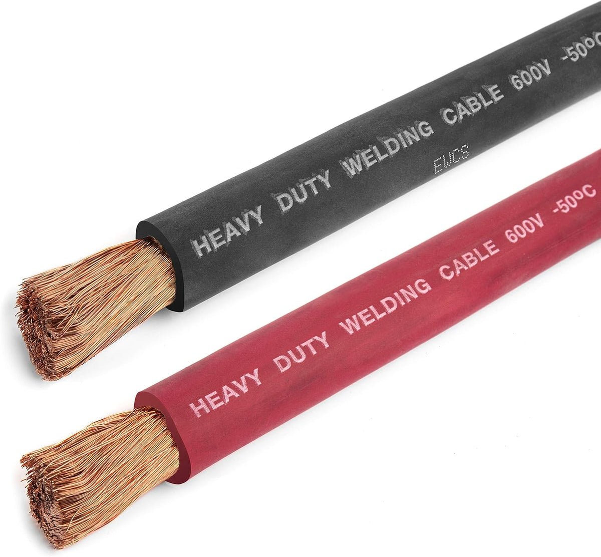 1/0 Gauge Welding Cable Black + Red Combo Pack - 20 Feet of Each M39284