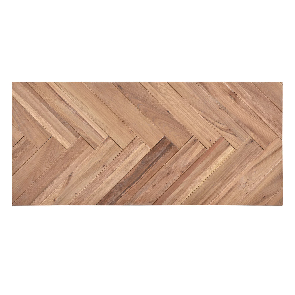 Coffee Table with Chevron Pattern & Metal Hairpin Legs S511