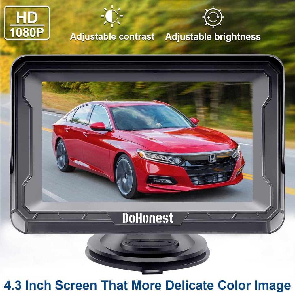 HD 1080P 7 LED Night Vision Reverse Camera with LCD Monitor, Pack of 2 K74656