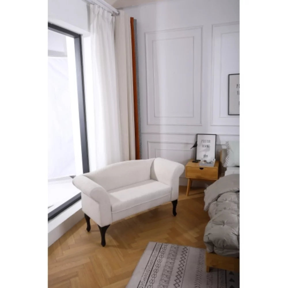 White Small Loveseat Sofa K552456
