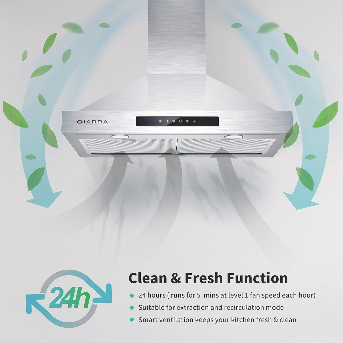 30 inch 450 CFM Stainless Steel Vent Hood Z849