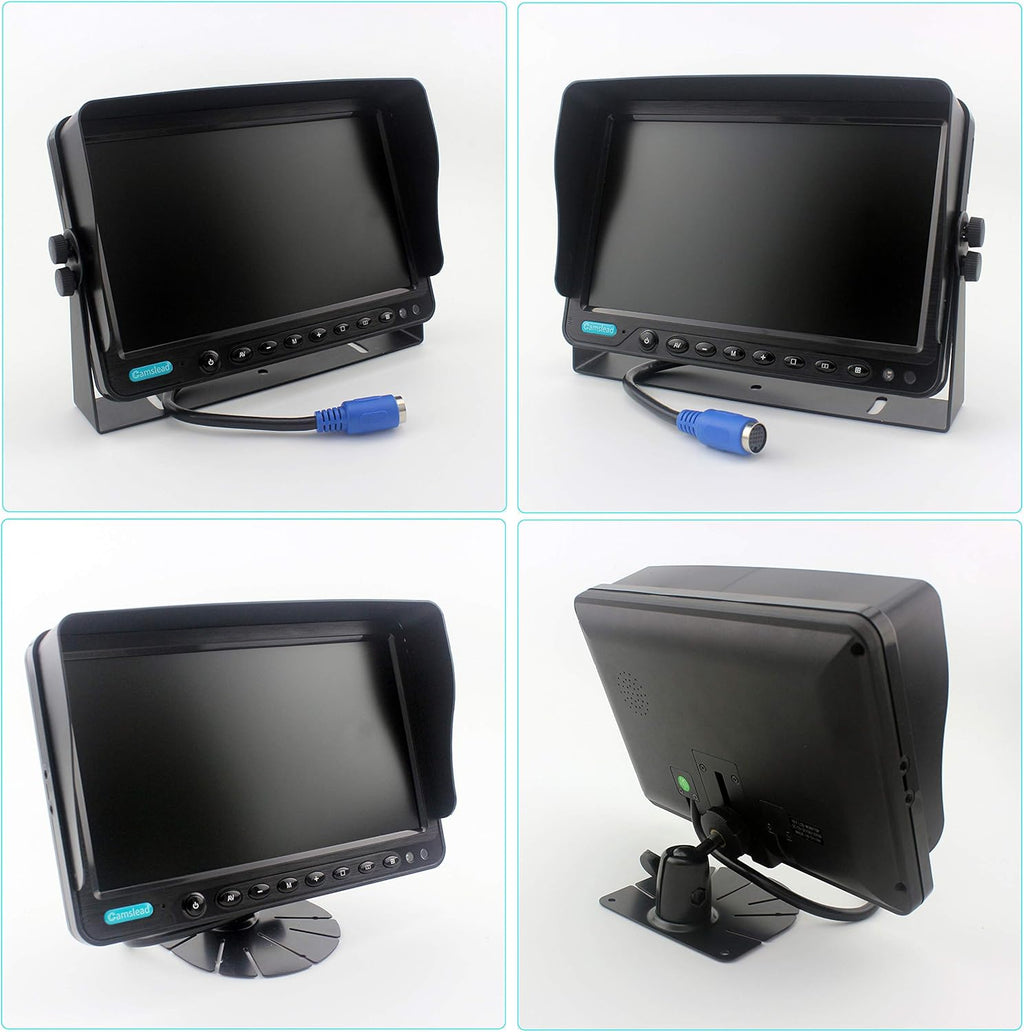 7 inch Backup Camera System with Quad Split Screen Monitor Kit X1454