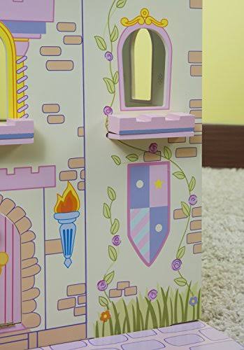 Wooden Fairytale Castle on Lazy Susan F82400