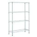 4-Tier Steel Wire Shelving Unit in Chrome T10326