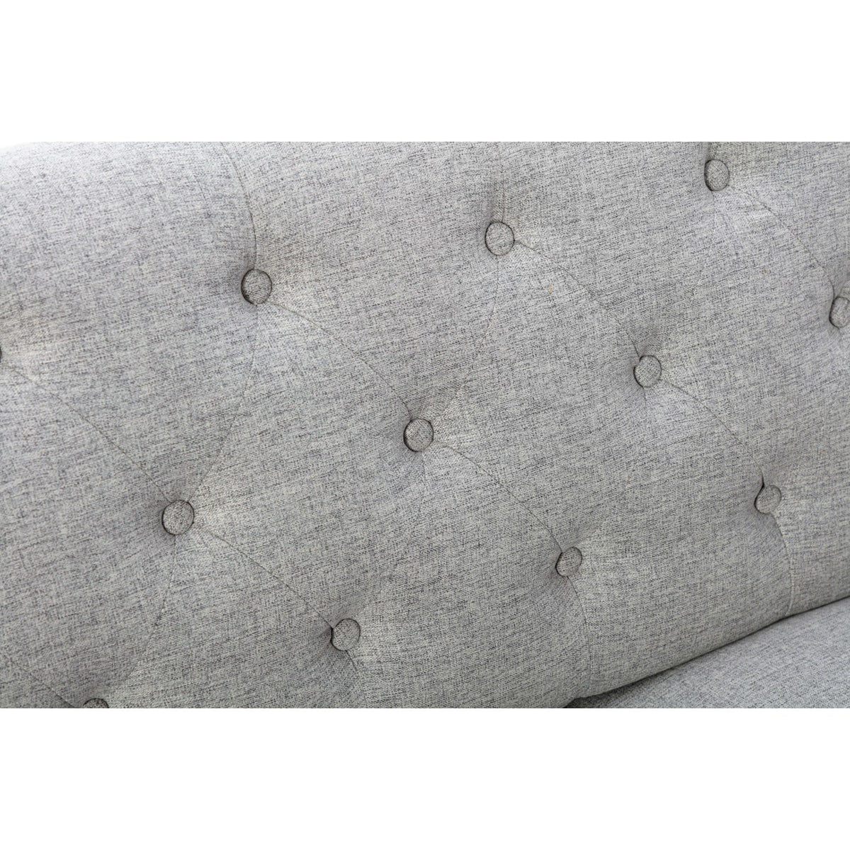 Grey Linen Tufted Sofa Bed H41207