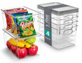 Set of 4 Clear Plastic Storage Bins with Lids X3359