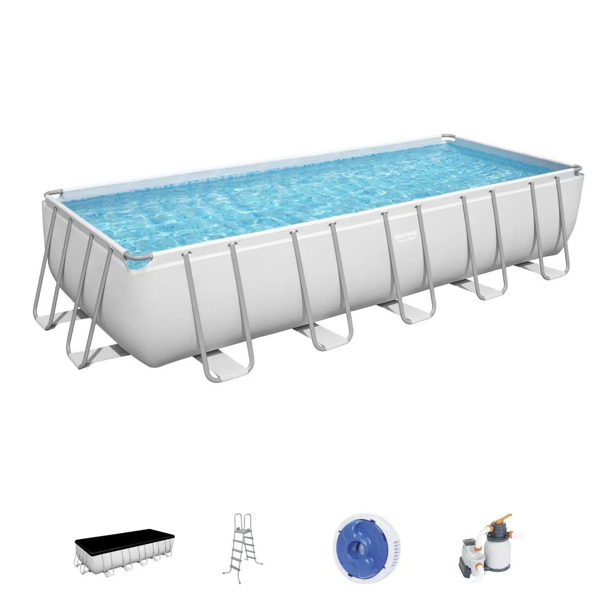 24' x 12' x 52 Rectangular Frame Above Ground Swimming Pool Set T9828