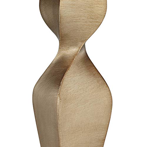 30" Tall Twist Sculptural Modern End Table Lamp Gold Finish S14866