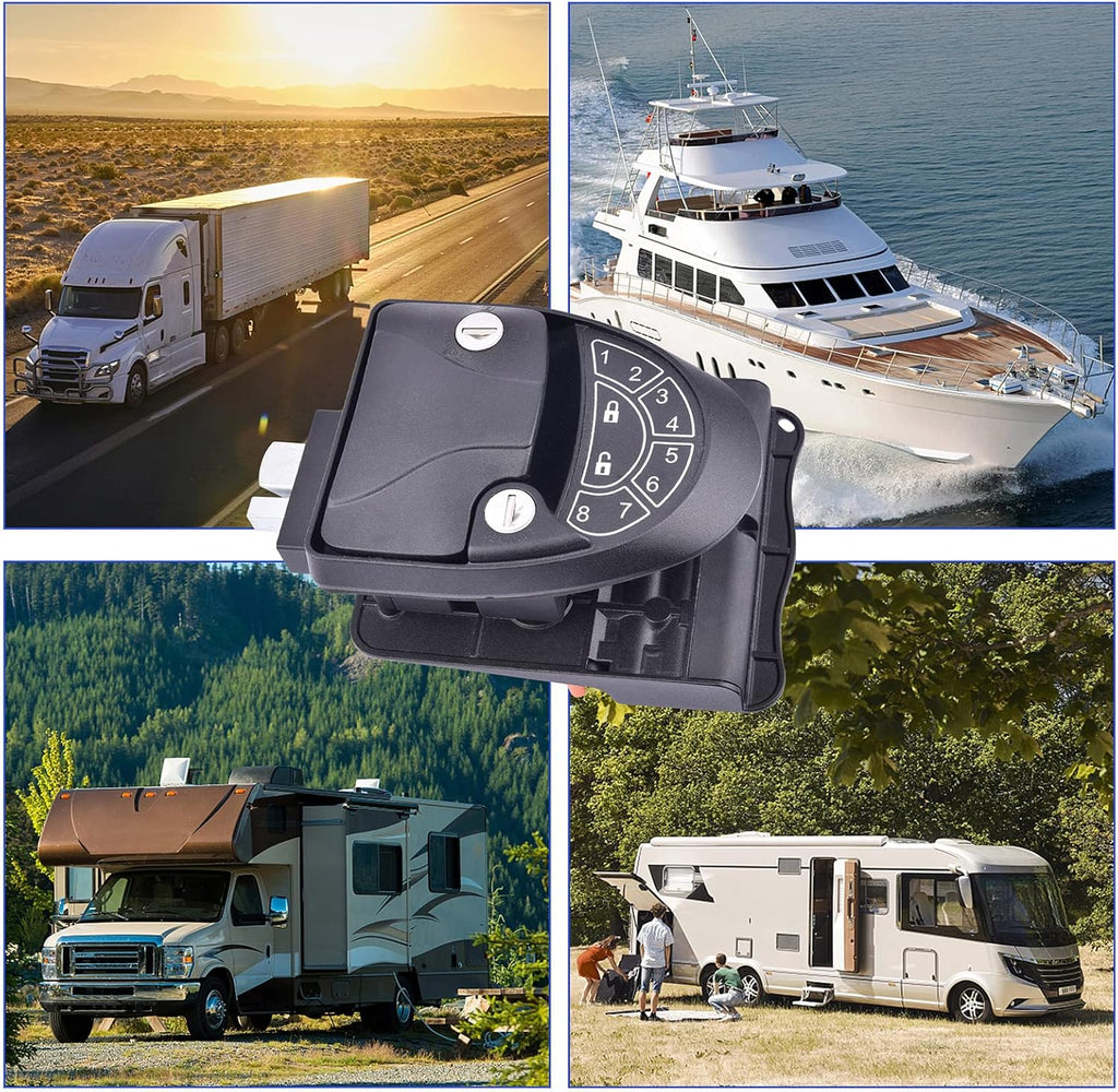 RV Keyless Entry Door Lock with Backlit Keypad and Install Tools G54761